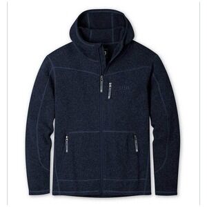 Stio Wilcox Fleece Hoodie Mens Medium Mountain Shadow Heather Full‎ Zip NWT